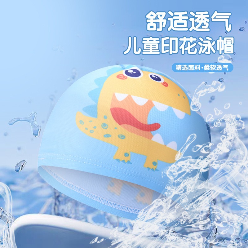 Cute Dinosaur Print Kids Swim  - Swim Hat Silicone recensie en prijs