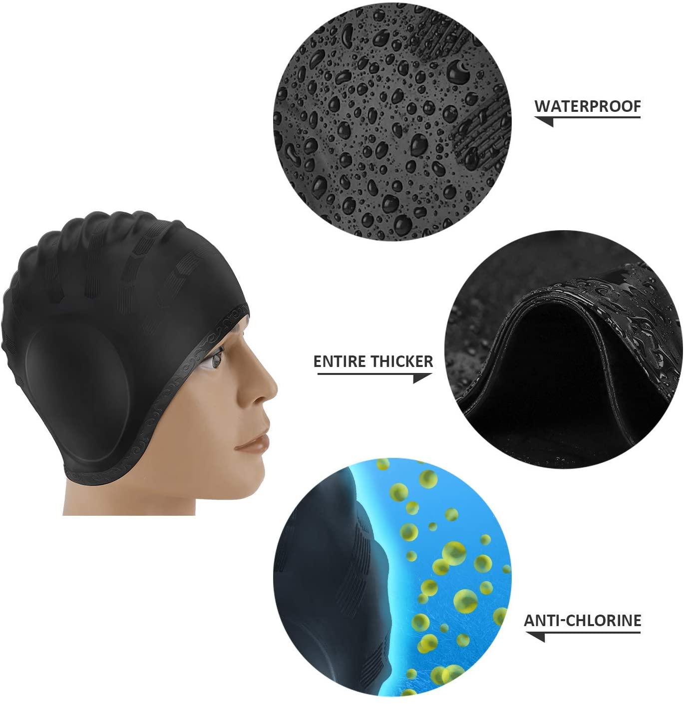 Adults Swimming Caps Men Women - Swim Hat Silicone recensie en prijs