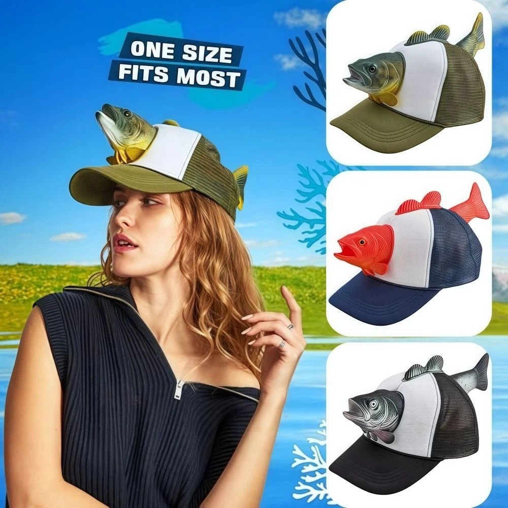 Funny 3D Fish Animal Trucker H - Trucker Cap Mesh recensie en prijs