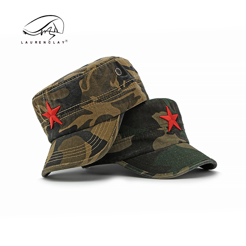 Men's Camouflage Flat Top Base - Dad Hat Cotton recensie en prijs
