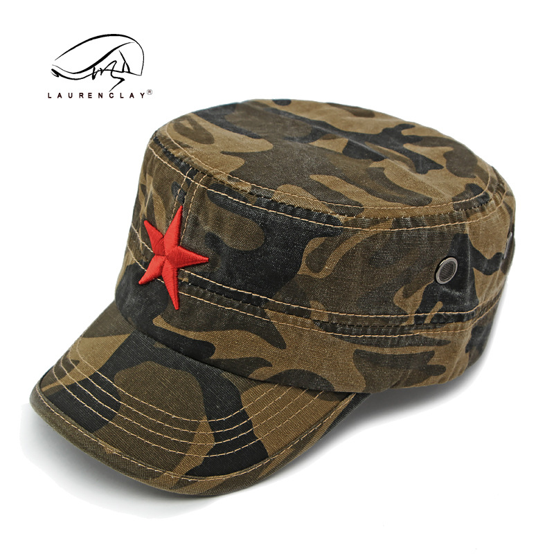 Men's Camouflage Flat Top Base - Dad Hat Cotton recensie en prijs