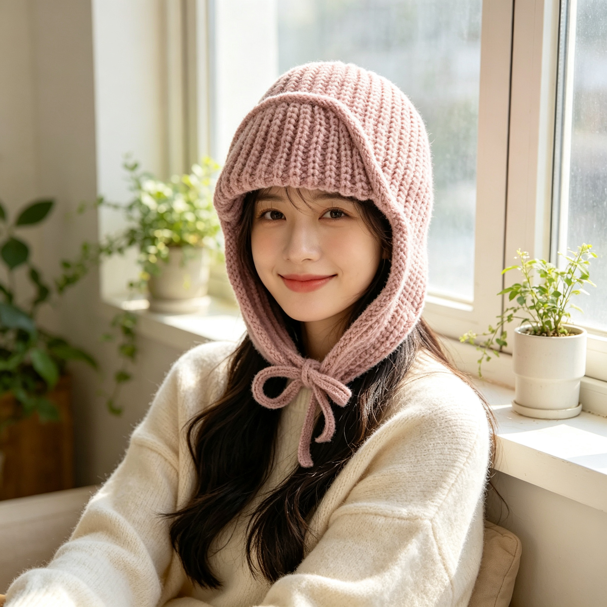 Autumn Winter Knit Earflap Bea - Trapper Hat Ear Flap recensie en prijs