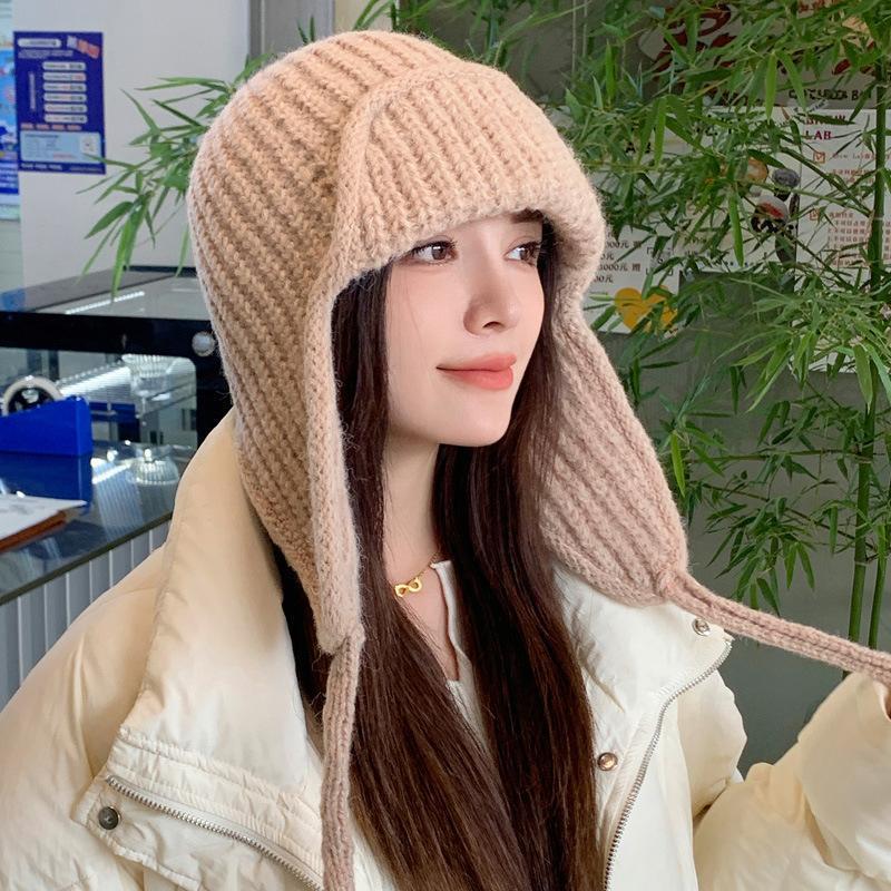 Autumn Winter Knit Earflap Bea - Trapper Hat Ear Flap recensie en prijs