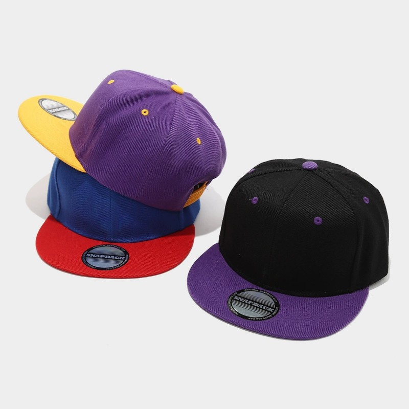 Two-Tone Color-Blocking Hip-Ho - Snapback Hat Flat recensie en prijs