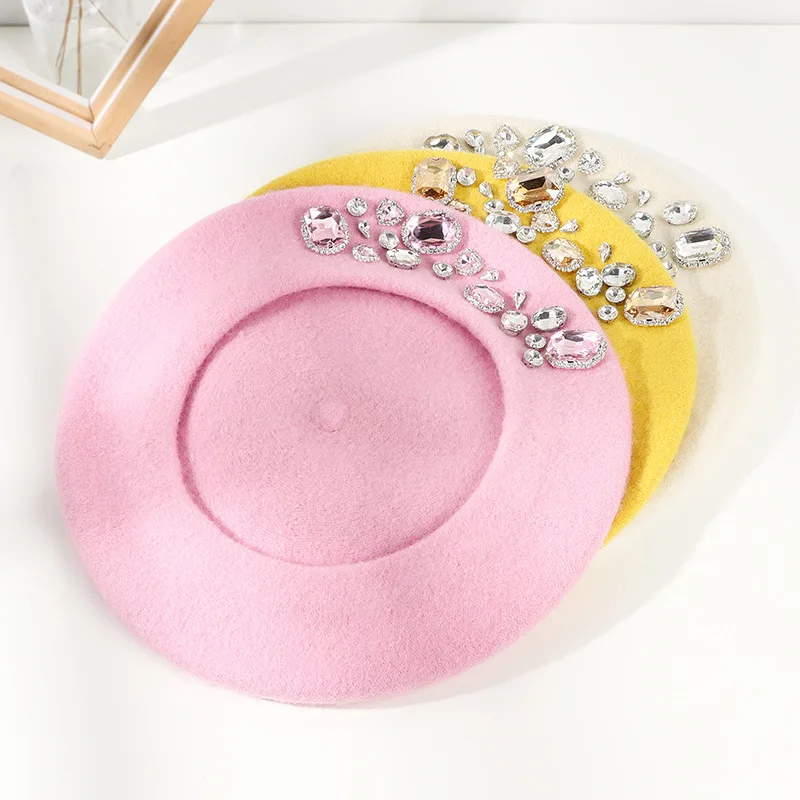 Stunning Rhinestone Wool Beret - Beret French Wool recensie en prijs