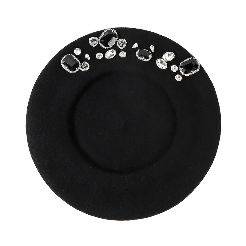 Stunning Rhinestone Wool Beret - Beret French Wool recensie en prijs