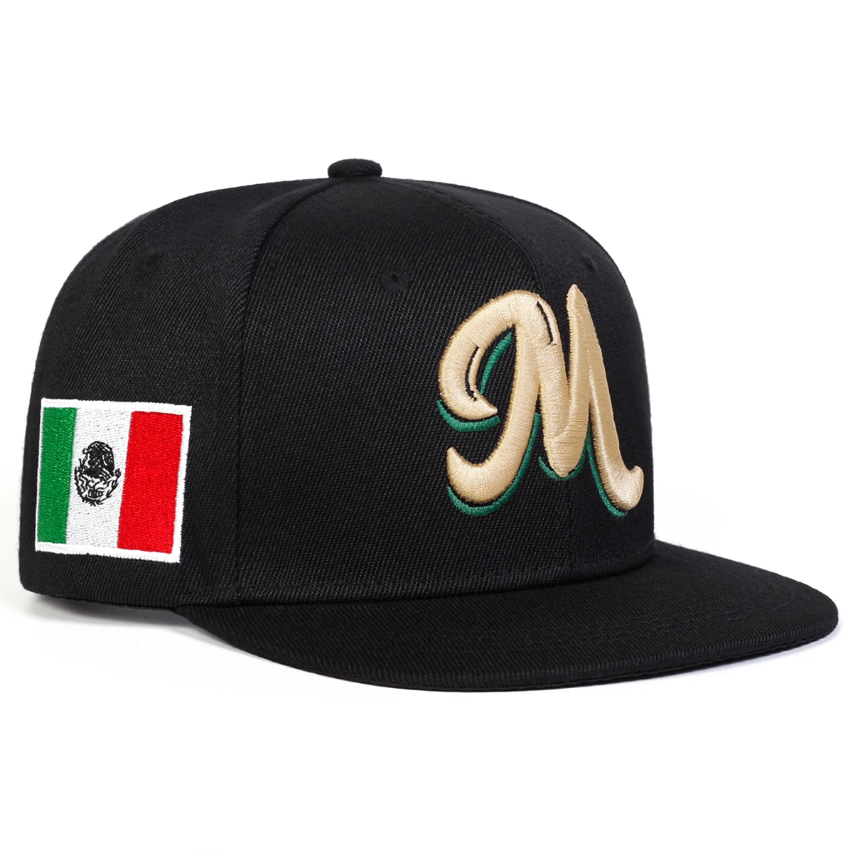 M Letter Embroidered Snapback  - Snapback Hat Flat recensie en prijs