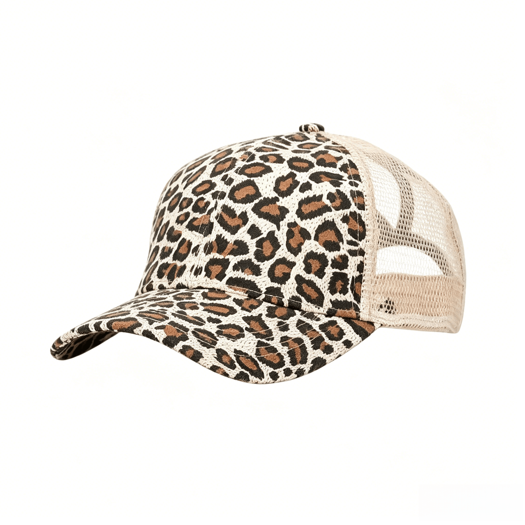 Leopard Adjustable Ponytail Ba - Golf Cap Dad recensie en prijs