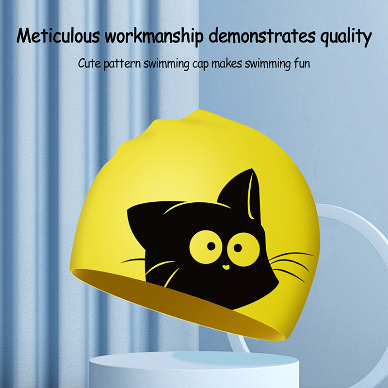 Cute Cat Swimming Cap For Long - Swim Hat Silicone recensie en prijs