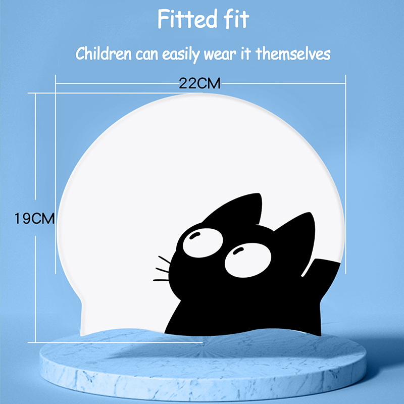 Cute Cat Swimming Cap For Long - Swim Hat Silicone recensie en prijs
