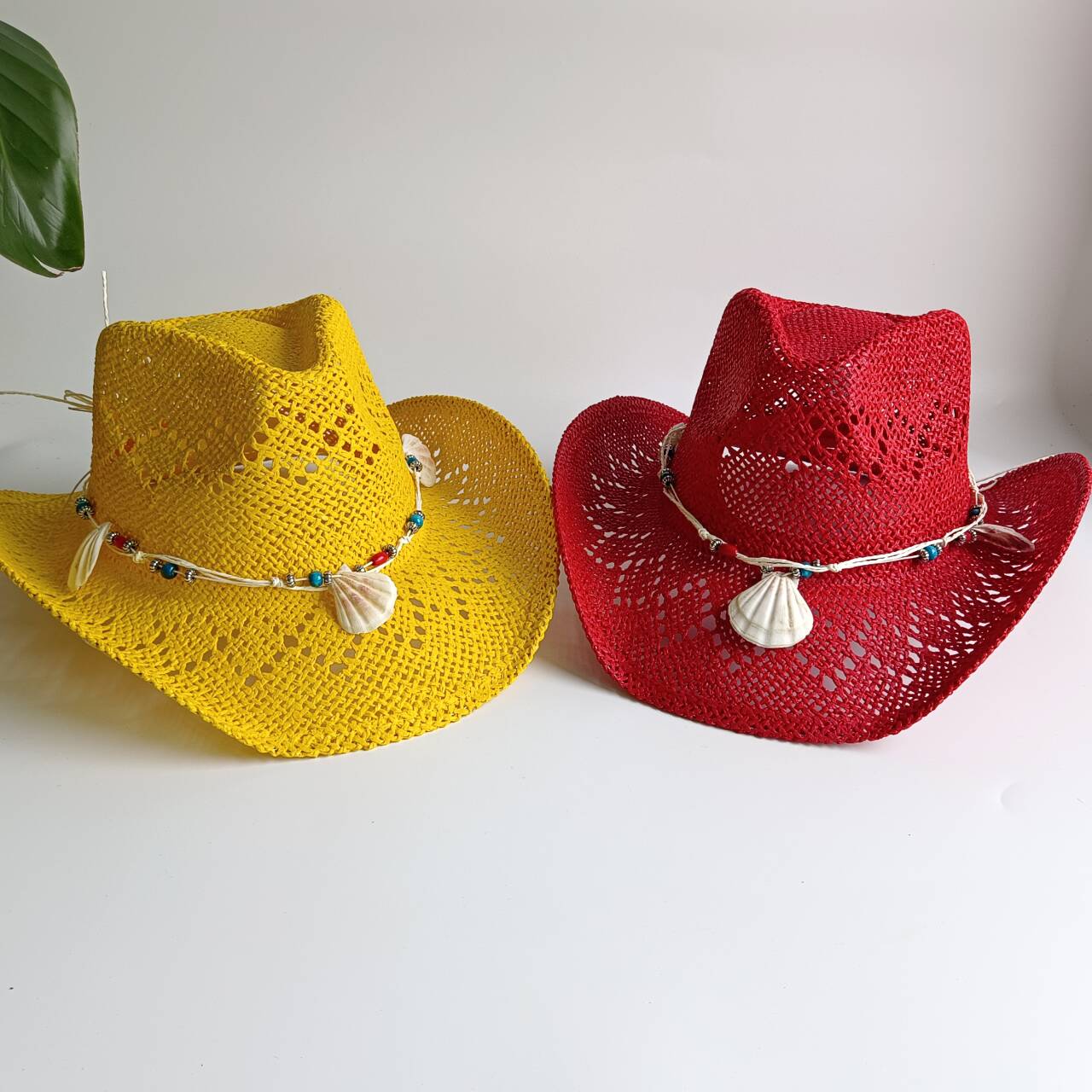 Bright yellow Cowboy Straw Hat - Cowboy Hat Straw recensie en prijs