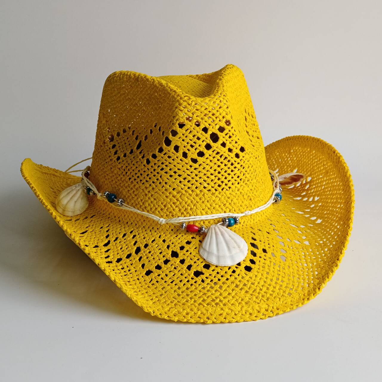 Bright yellow Cowboy Straw Hat - Cowboy Hat Straw recensie en prijs