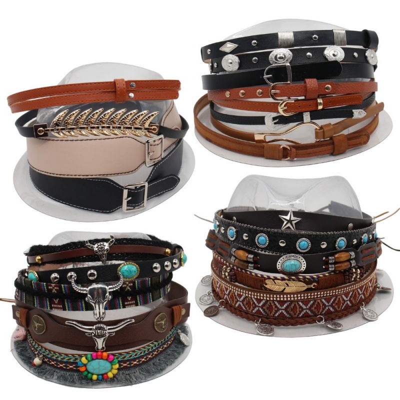 Retro Ethnic Style Belt, Headb - Cowboy Hat Straw recensie en prijs