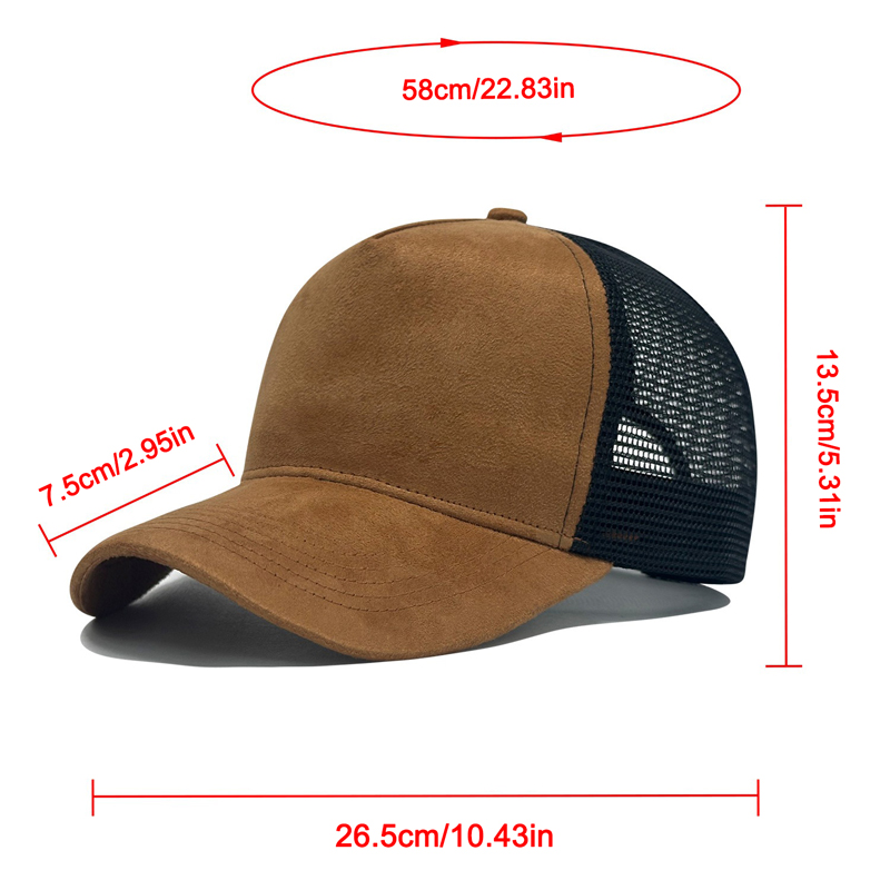 Suede Mesh Baseball Cap Men Ca - Trucker Cap Mesh recensie en prijs