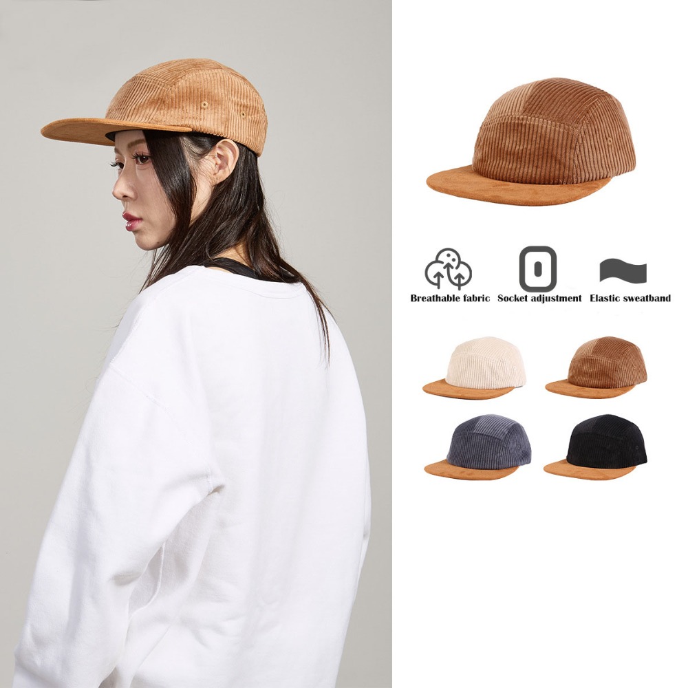 Versatile Retro Flat Brim Base - Corduroy Cap 5 Panel recensie en prijs