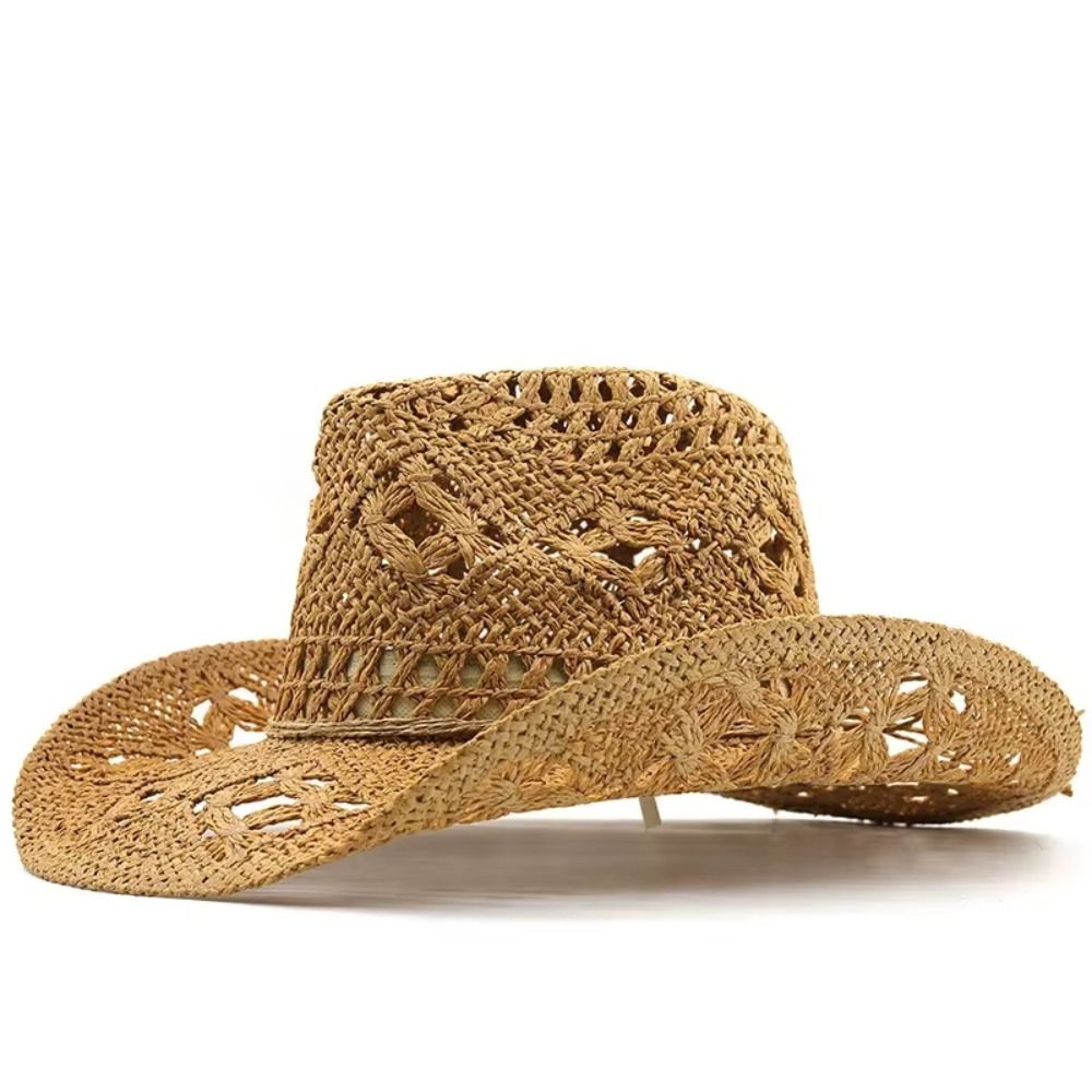 Vintage Wide Brim Hollow Straw - Cowboy Hat Straw recensie en prijs