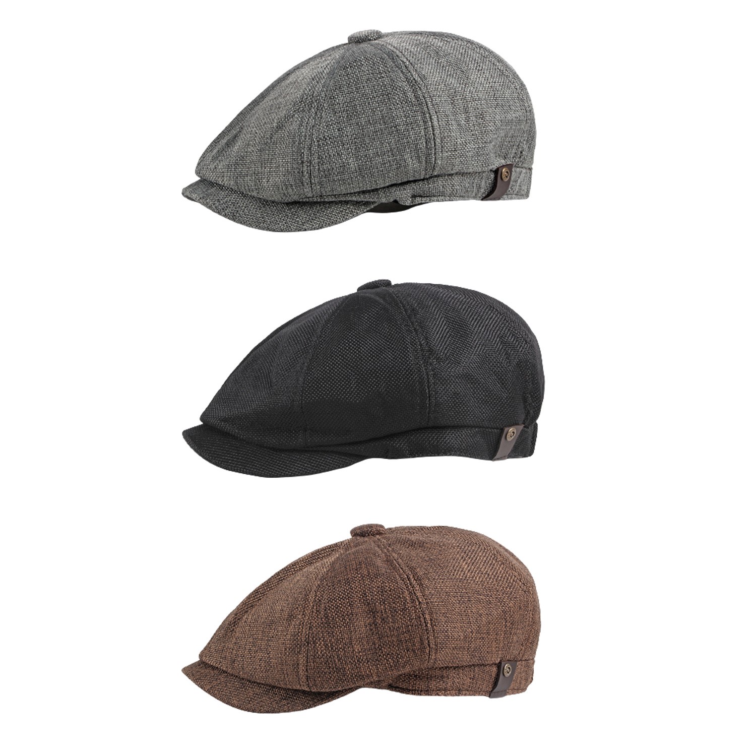 Men Classic 8 Panel Newsboy Ga - Newsboy Cap Ivy recensie en prijs