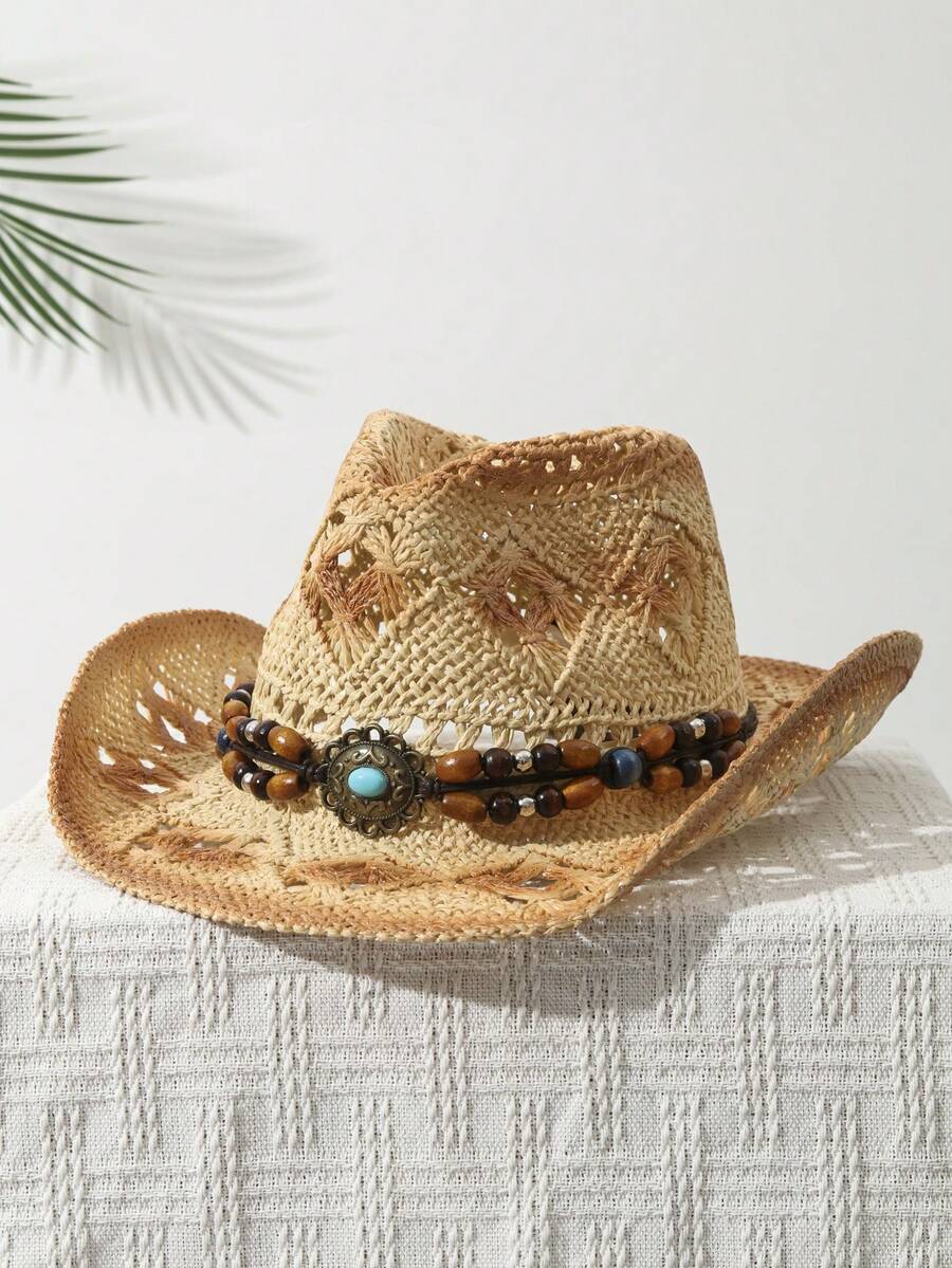 Hand Woven Straw Cowboy Hat Wi - Cowboy Hat Straw recensie en prijs