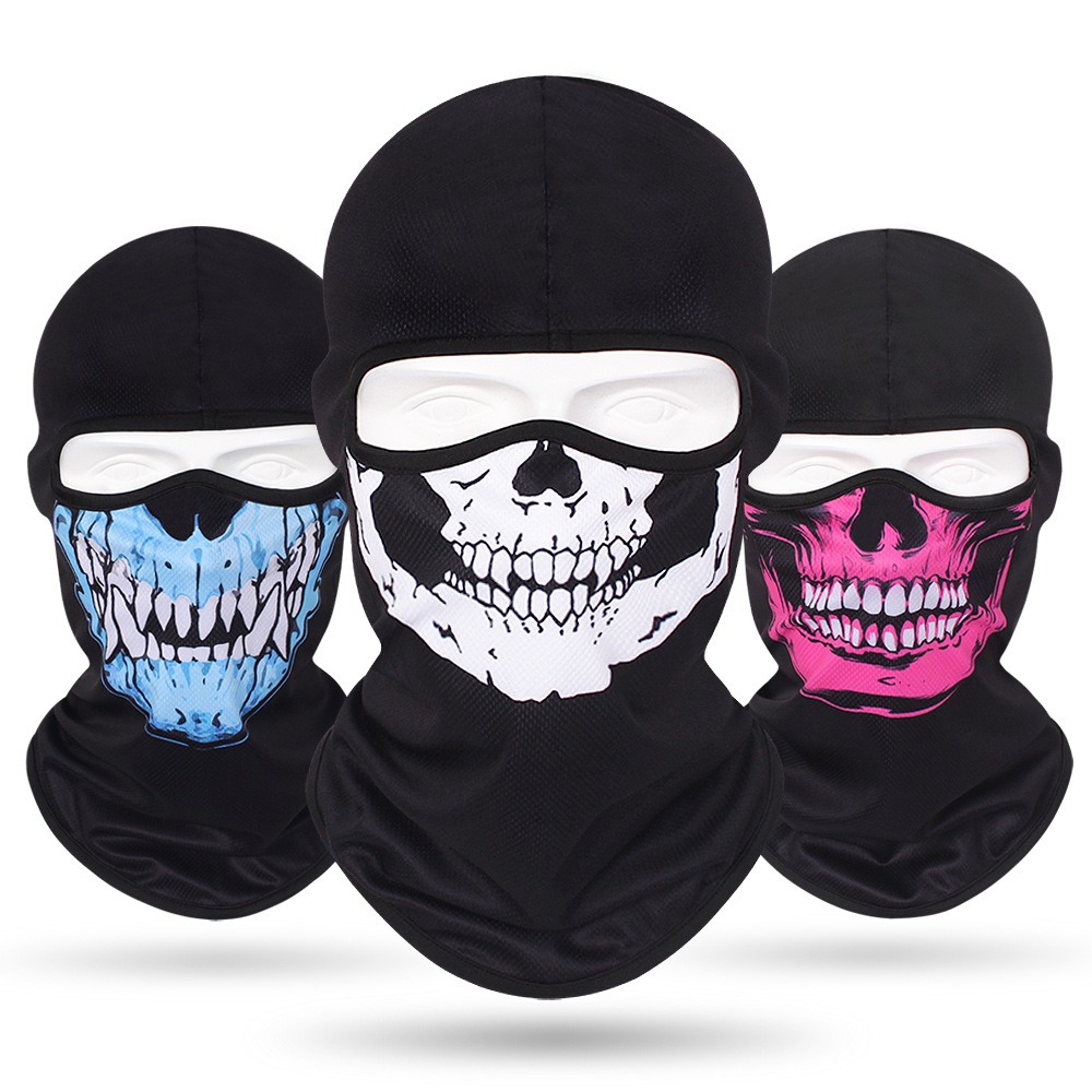 Skull Print Headgear Cap Sunsc - Skull Cap Helmet Liner recensie en prijs