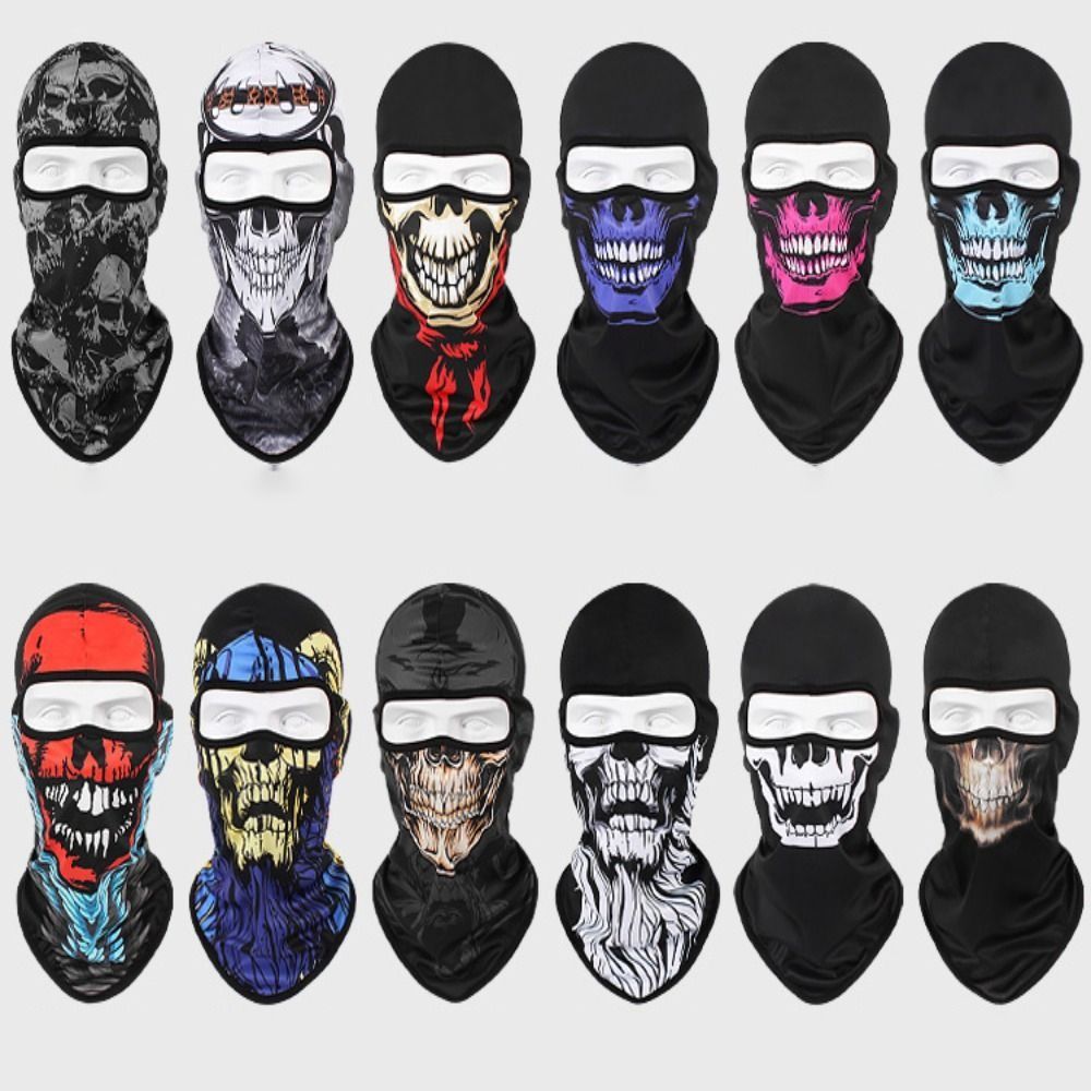 Skull Print Headgear Cap Sunsc - Skull Cap Helmet Liner recensie en prijs