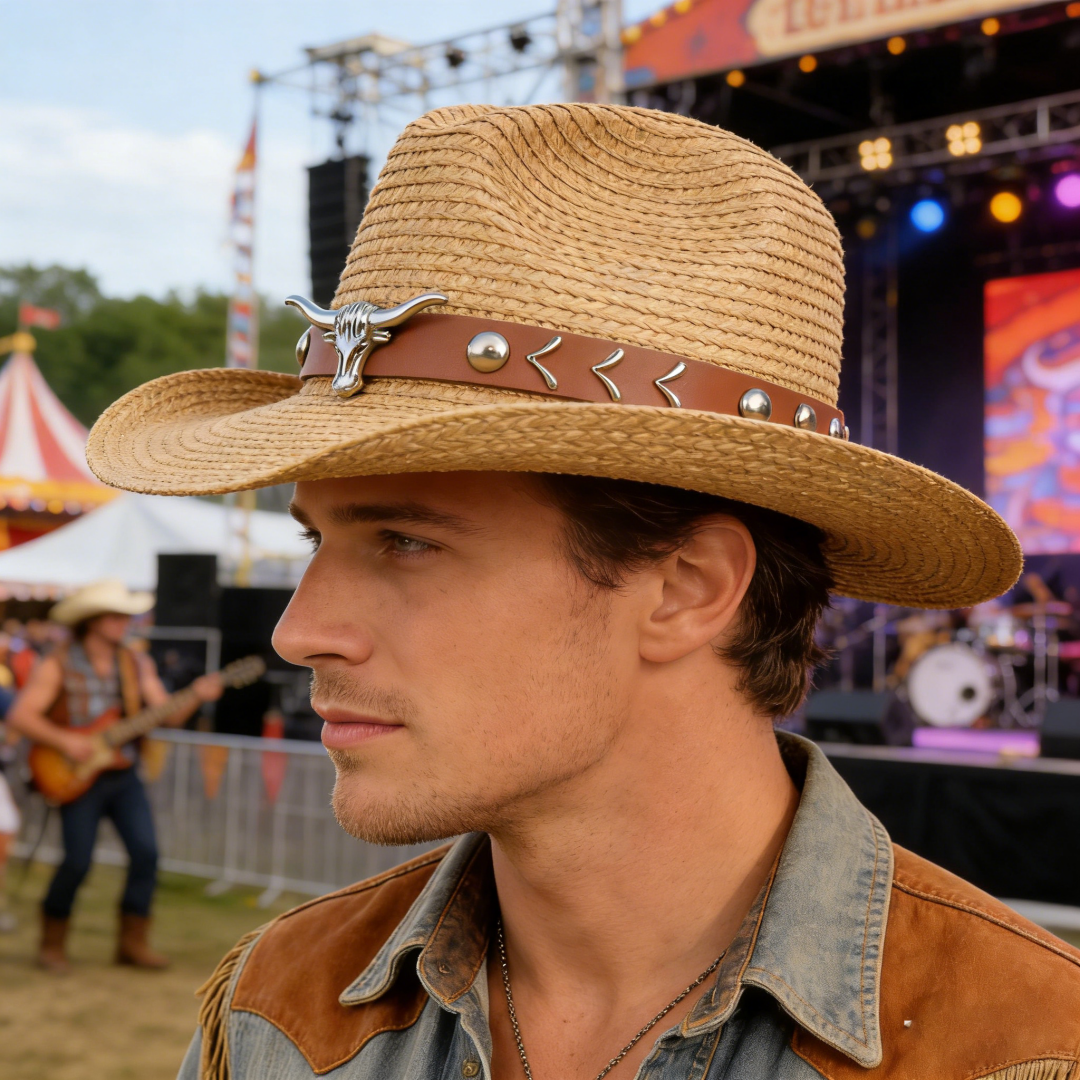 Vintage Straw Western Cowboy H - Cowboy Hat Straw recensie en prijs