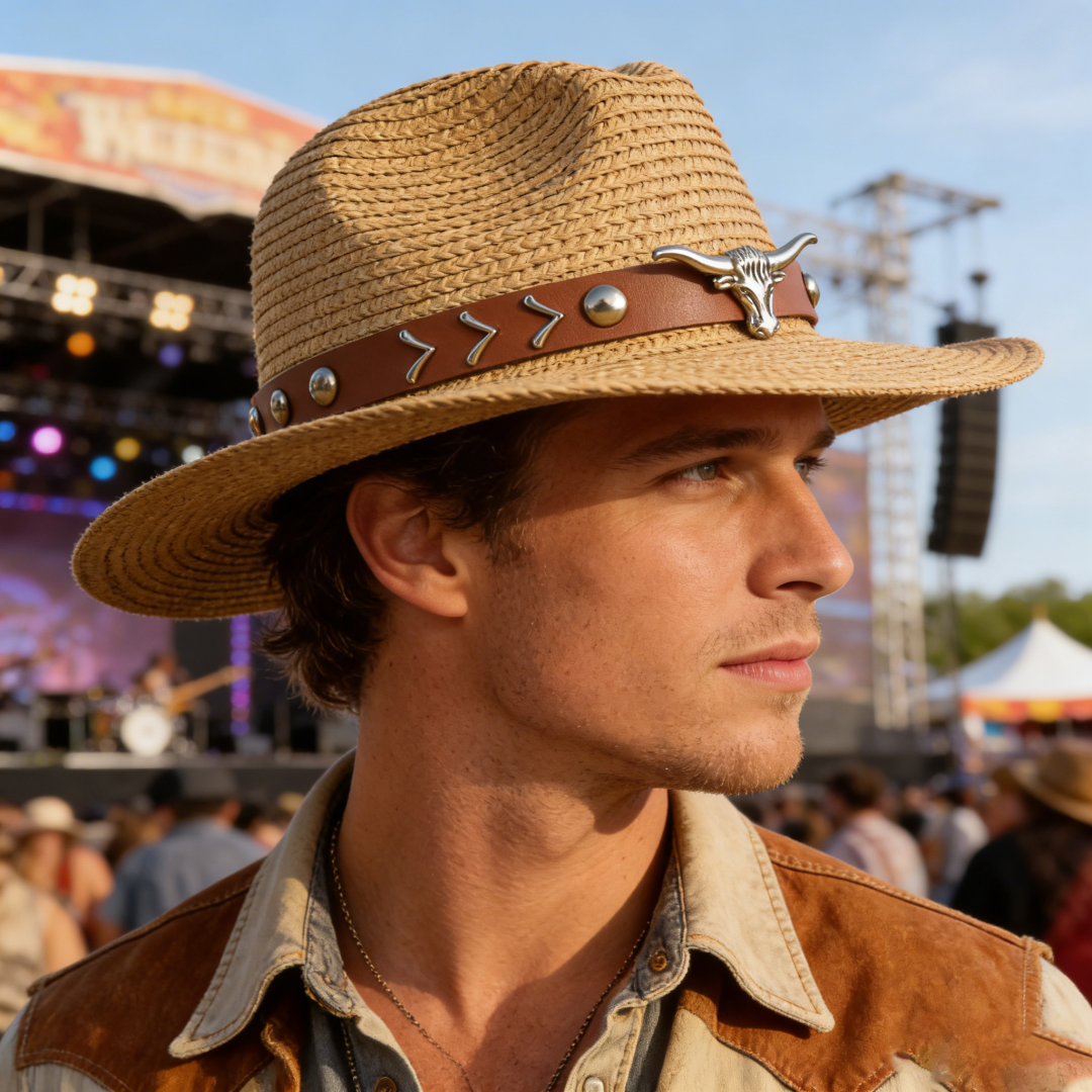 Vintage Straw Western Cowboy H - Cowboy Hat Straw recensie en prijs