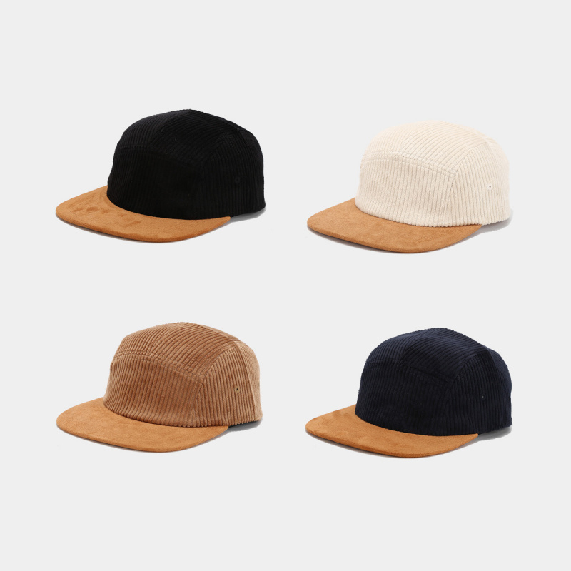 Retro Corduroy 5 Panel Cap wit - Corduroy Cap 5 Panel recensie en prijs
