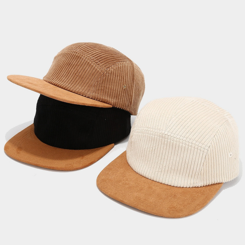 Retro Corduroy 5 Panel Cap wit - Corduroy Cap 5 Panel recensie en prijs