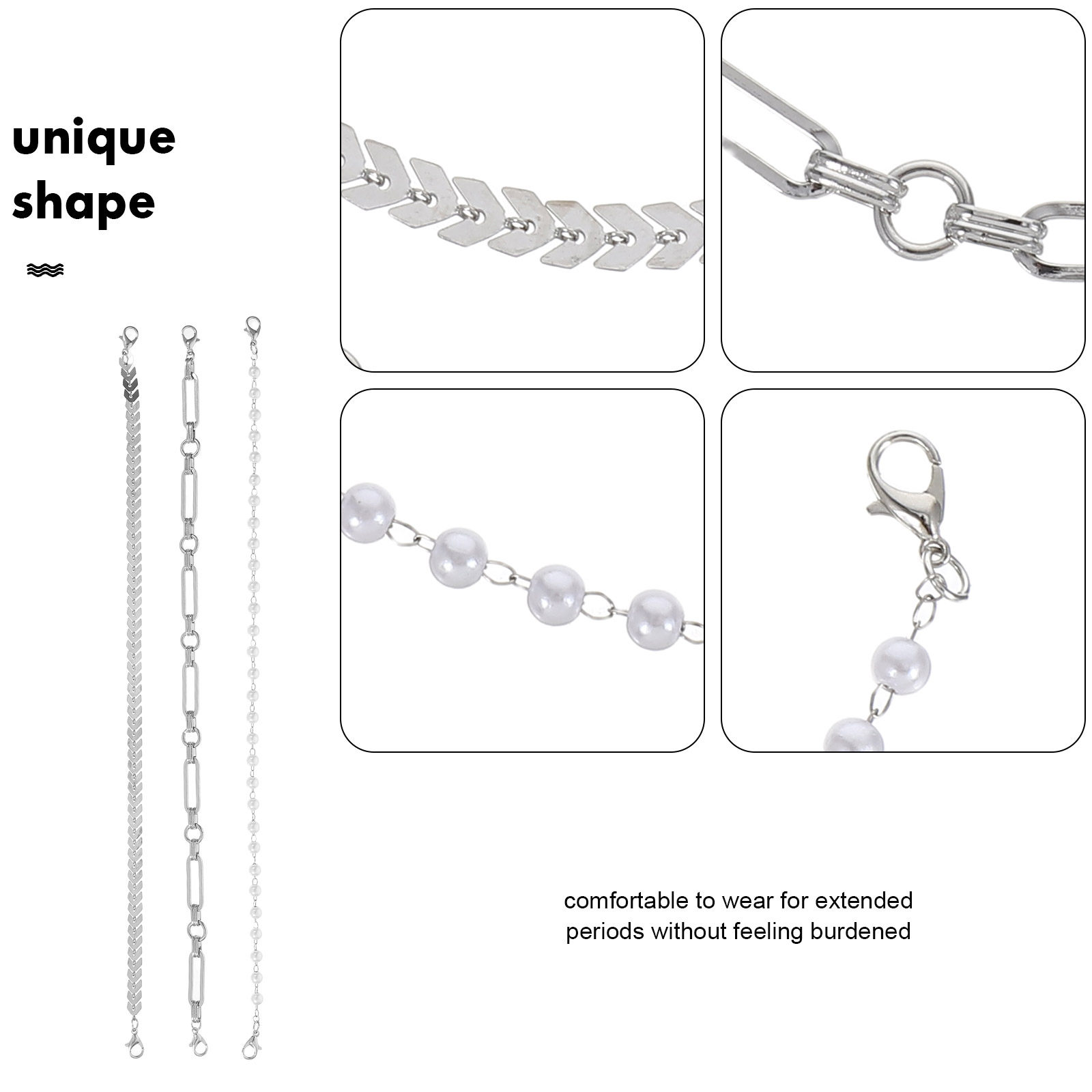 3Pcs Lightweight Hat Chains fo - Trucker Cap Mesh recensie en prijs