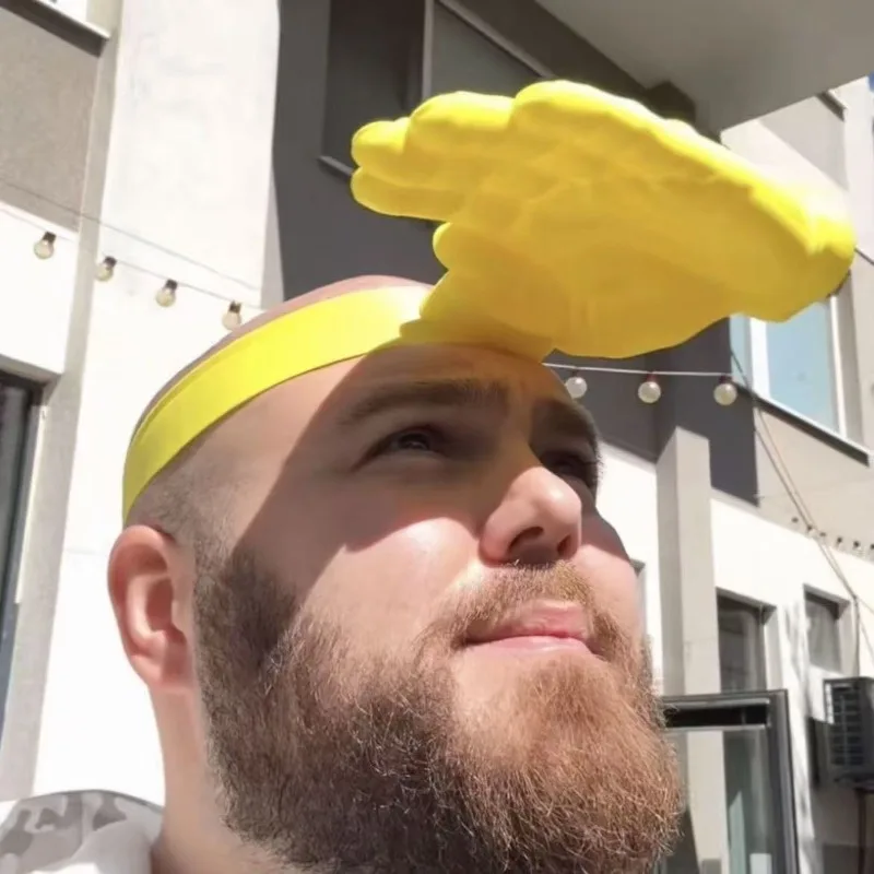 1/3Pcs Novelty 3D Palm Hand Sh - Visor Sun Hat recensie en prijs