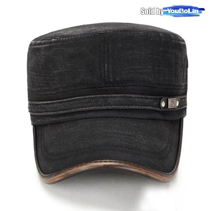 Leather Brim Washed Distressed - Dad Hat Cotton recensie en prijs